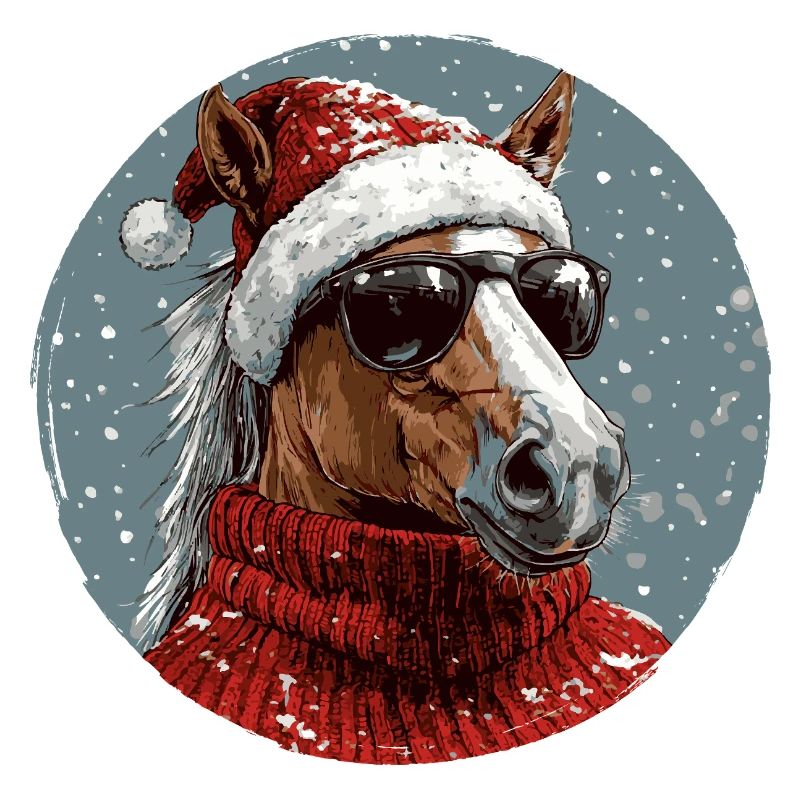 Pferd Weihnachten Christmas Xmas