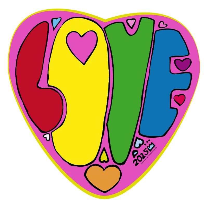 Liebe Popart Herzdesign 2025