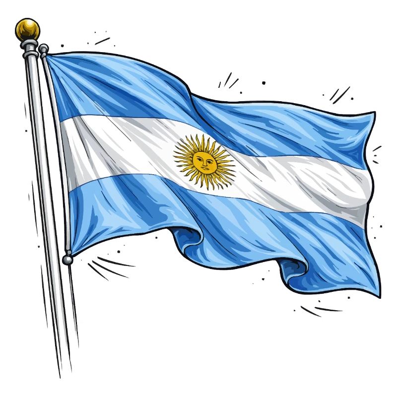 Argentinien Flagge