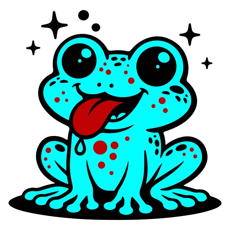 Kröte Comic Frosch