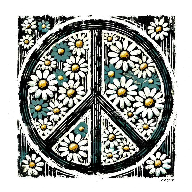 Daisy Peace Blumenemblem