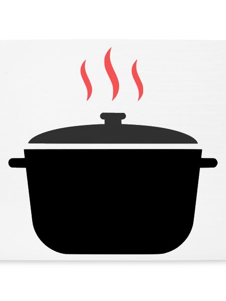 Kochtopf Dampf Kochen