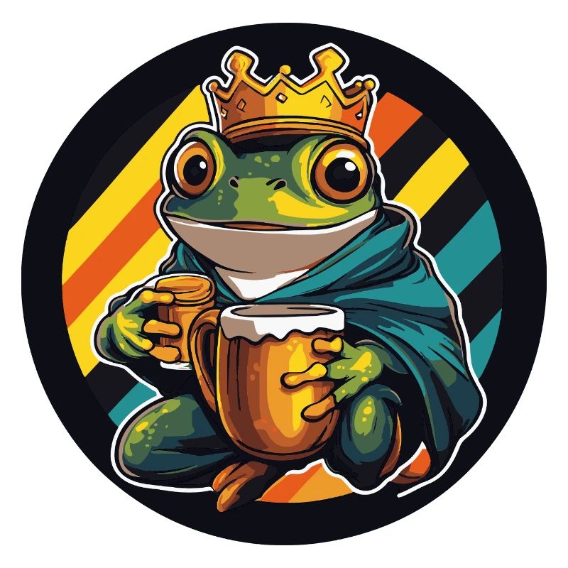 Frosch Bier Lustig