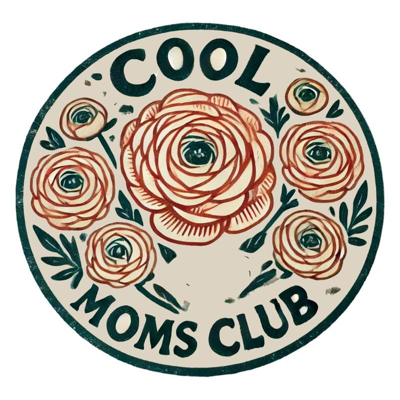 Cool Moms Club Blumenabzeichen