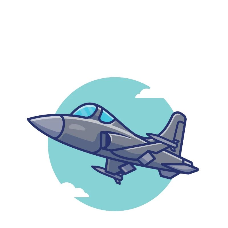 Kampfflugzeug - militärischer Kampfjet