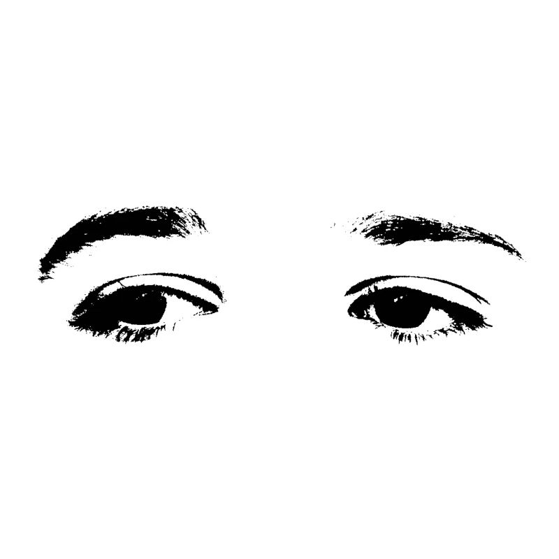 schöne schwarze Augen