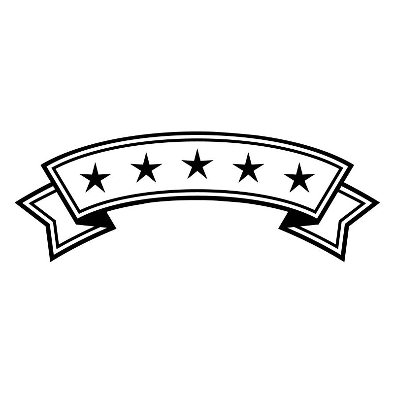 Stern banderole Linie