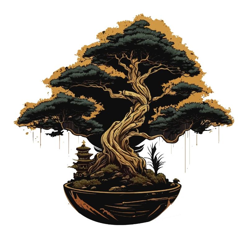 Bonsai im Dunkeln