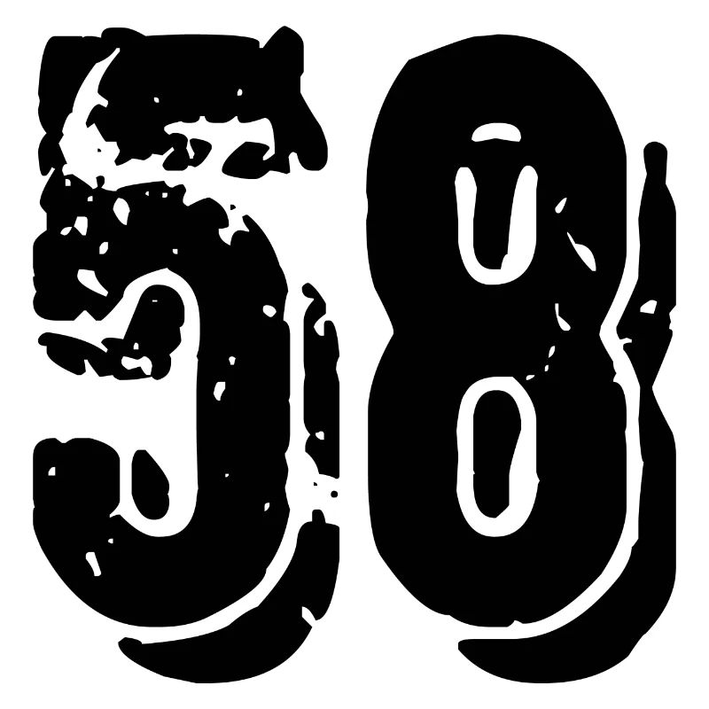 58 Zahl Trikot