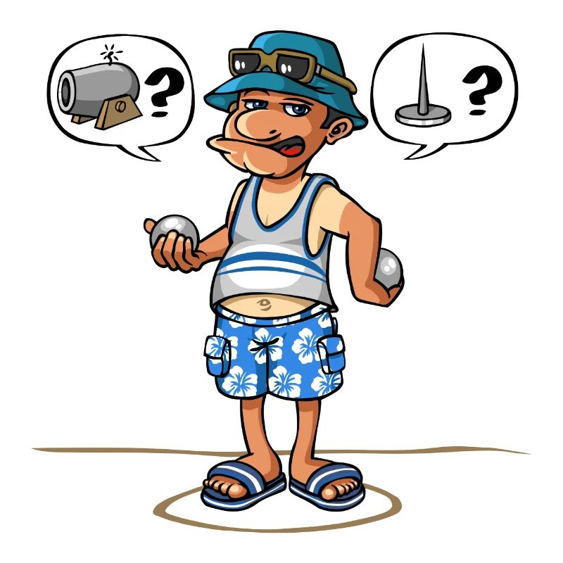 Petanque-Spieler
