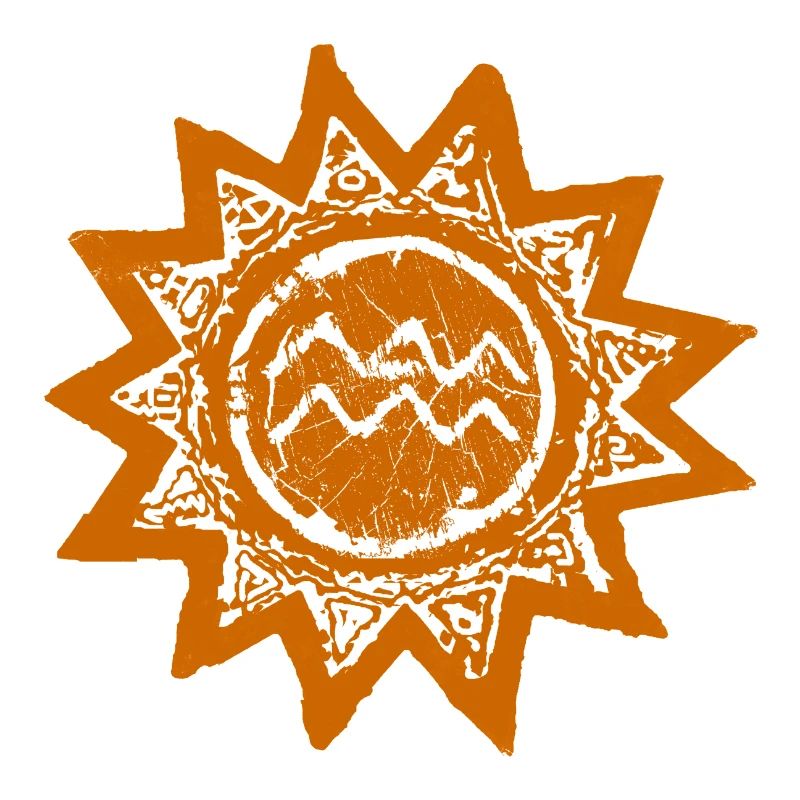 Astrologischer Wassermann Sonnen-Print