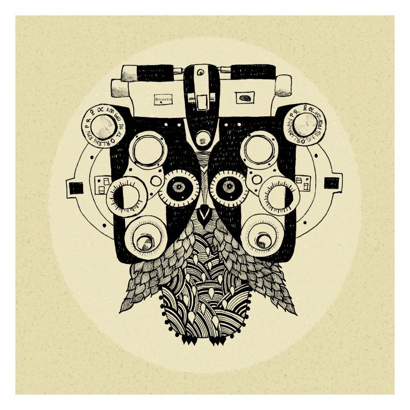Phoropter Eule Poster