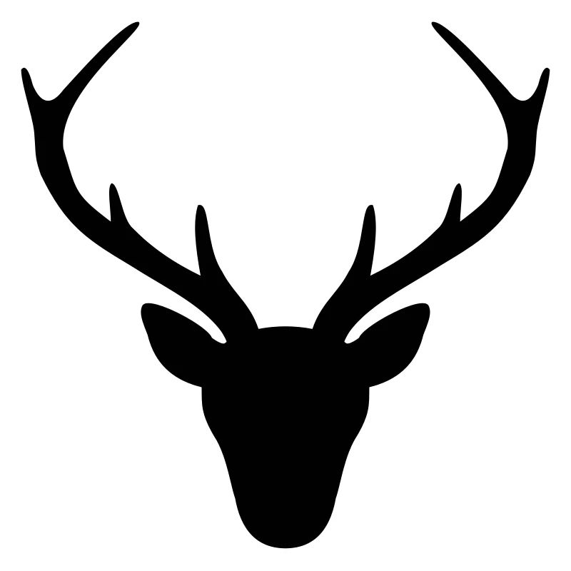 Hirsch Geweih Silhouette Jagd Jäger Geschenk