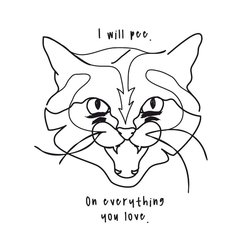 Cats Meme - Pee