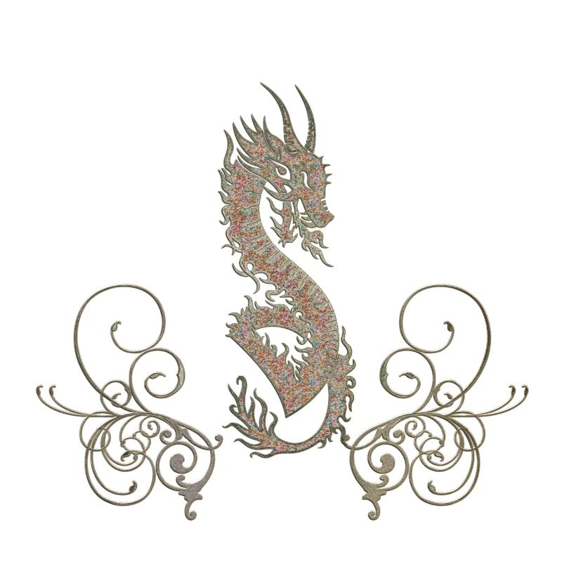 Ehrfürchtiger chinesischer Drache