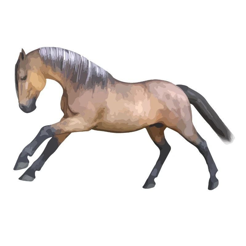 Energisches Galopp-Pferdedesign