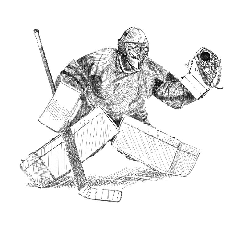 Eishockey torwart