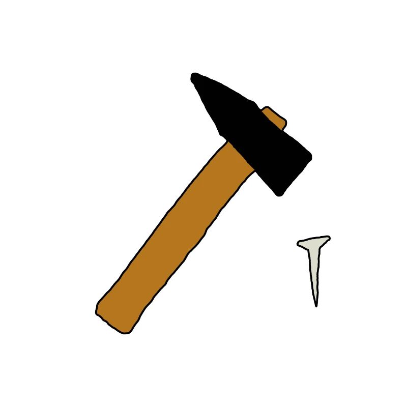 Hammer und Nagel