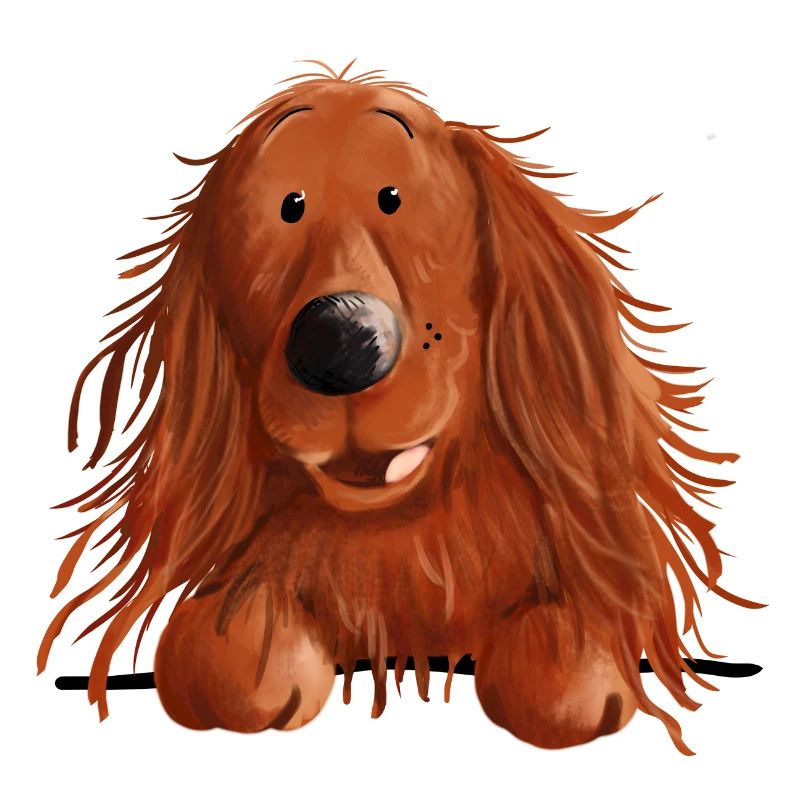 Neugieriger Irish Setter