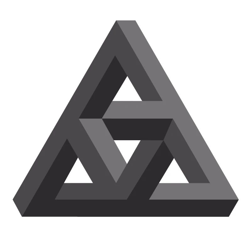 Abstract Geometry Pattern in Gray