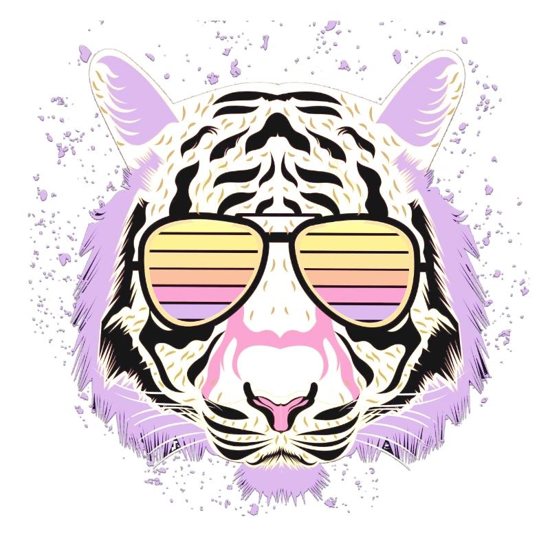 Tiger Psychedelic Brillenstil