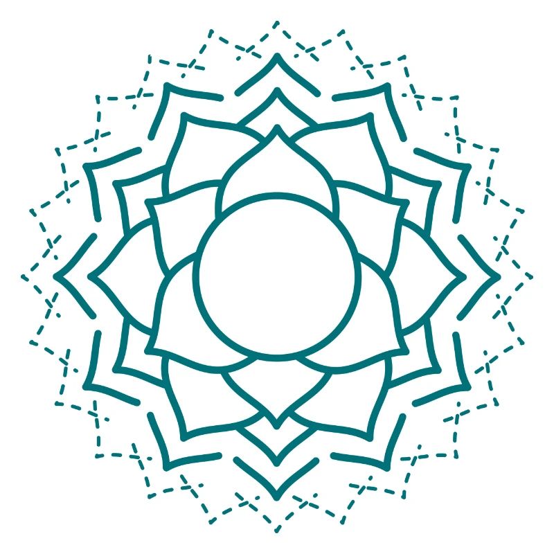 Kompliziertes Mandala Blumenmuster
