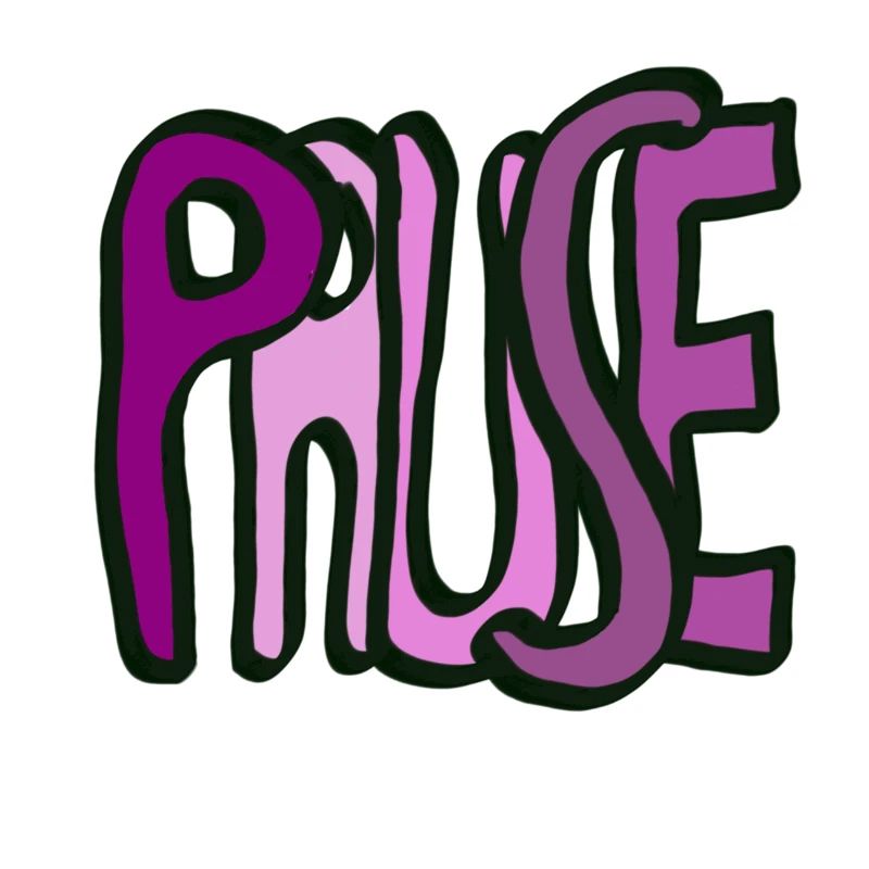 Schriftzug Pause