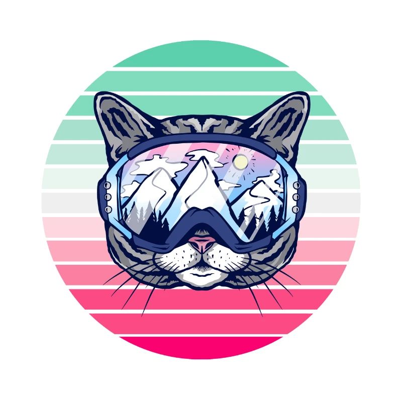 Ski Party Katze