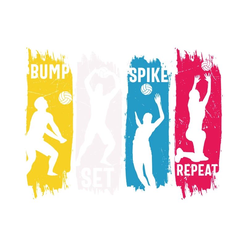Volleyball Bump Set Spike Repeat
