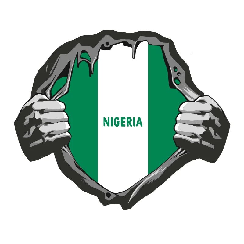 Nigeria Flaggen Design