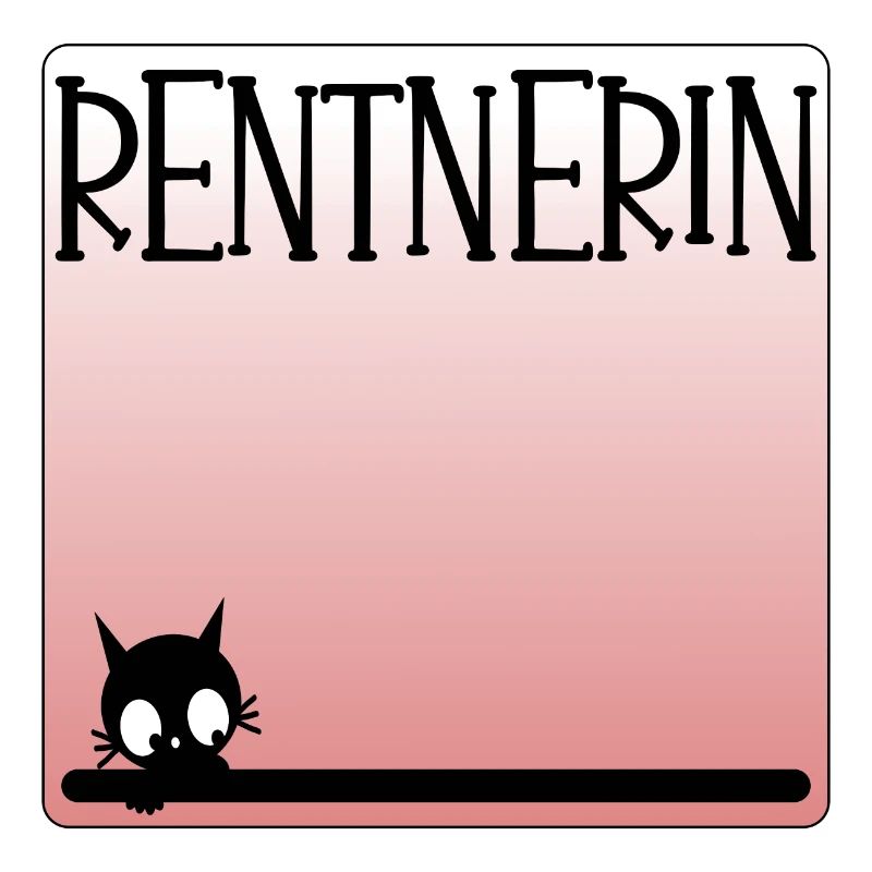 Katzen Rentnerin - Rente