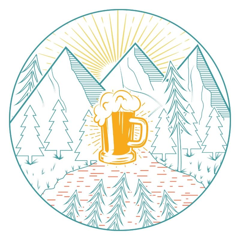 Berge Bier Wandern Bergsteigen