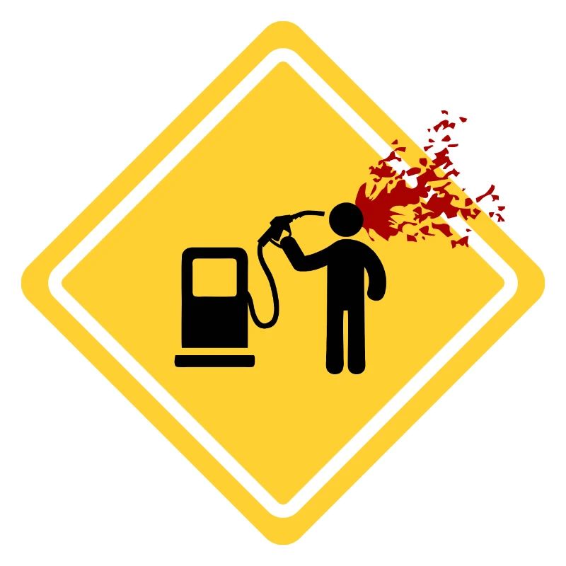 Gefahr: Tankstelle
