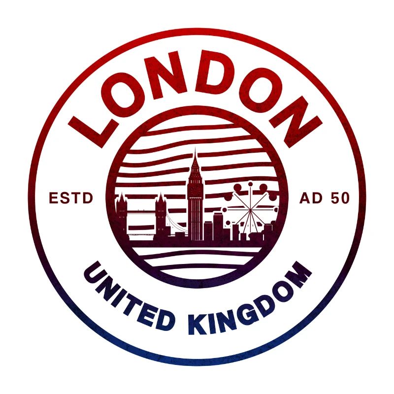 London Rundstempel Skyline