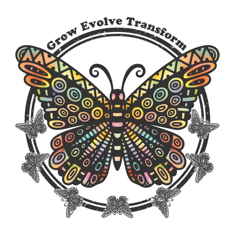 Boho Style Butterfly - Grow Evolve Transform