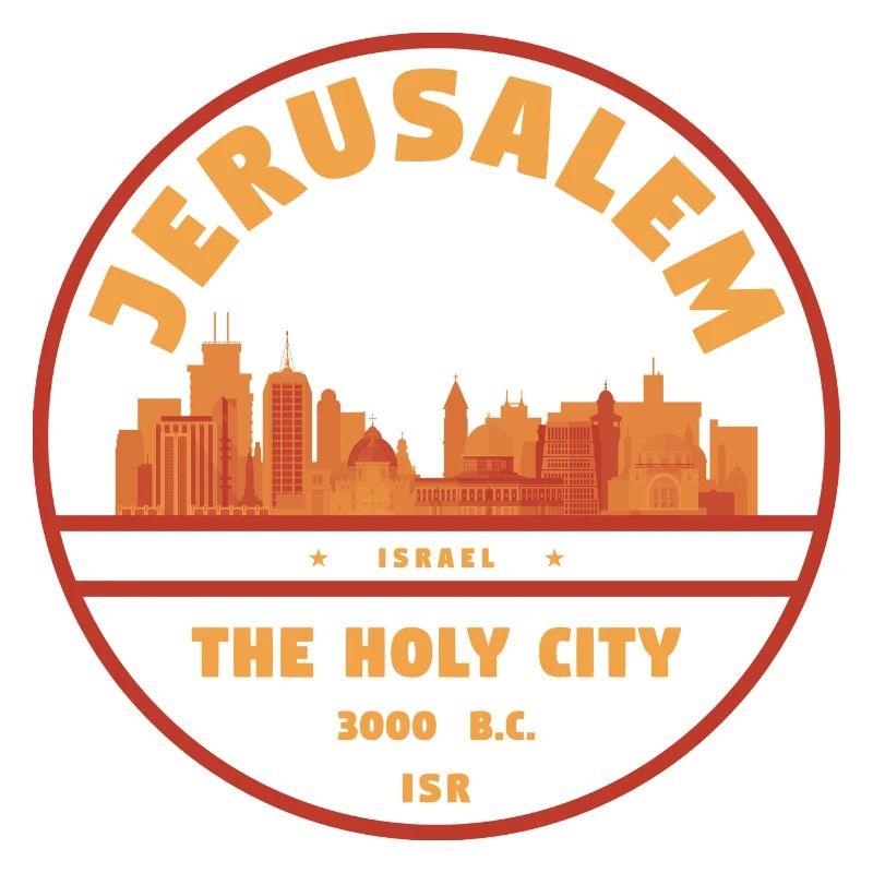Jerusalem Retro Stadtbadge