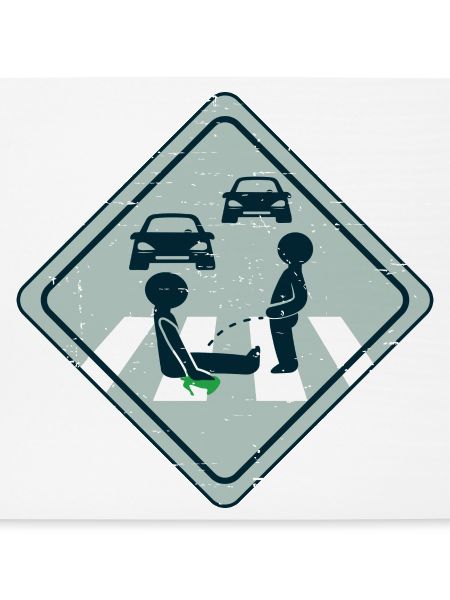 Klimaaktivist Straßen Kleben