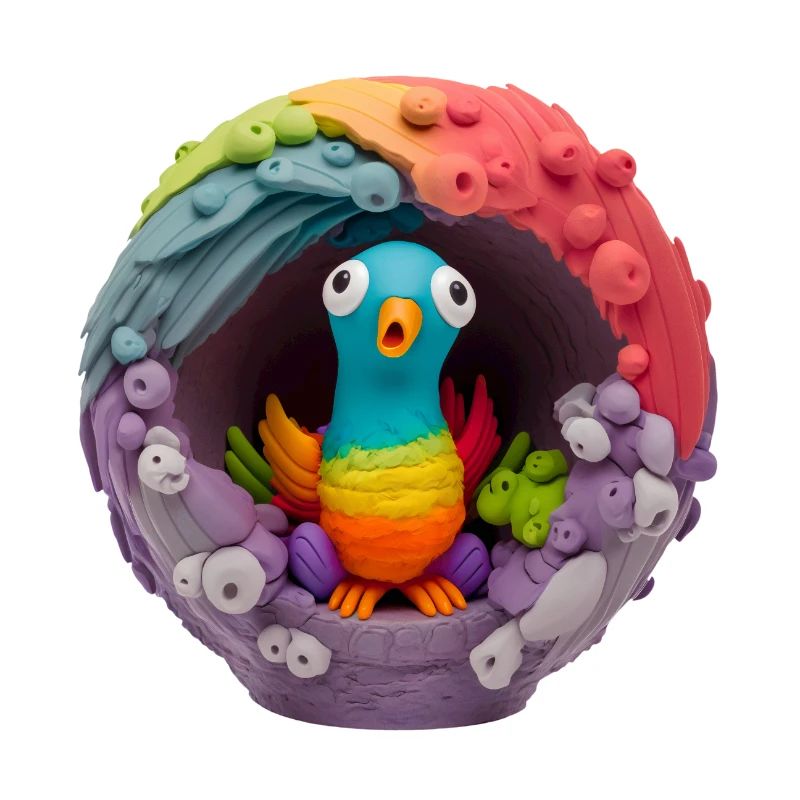 Cute weird parrot