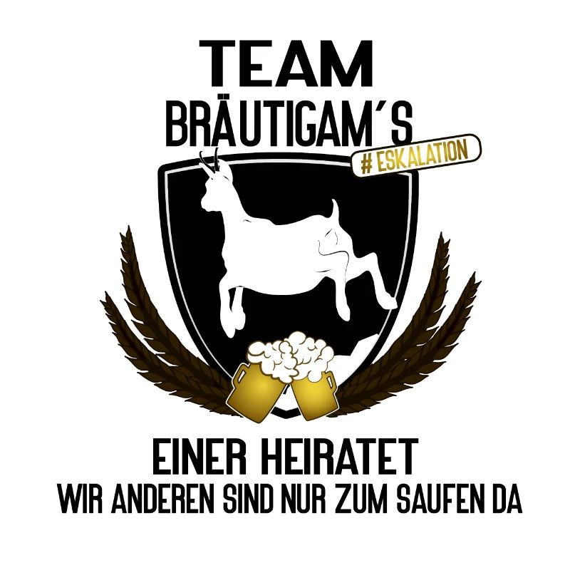 Team Bräutigam´s - einer heiratet, der Rest trinkt