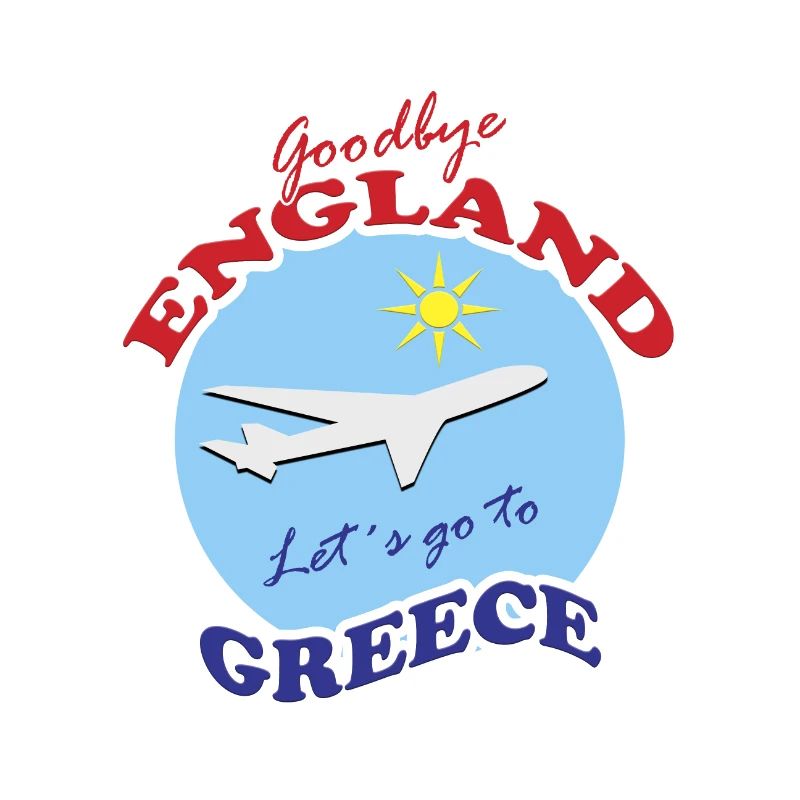 Griechenland Abschied Flugzeug Reisedesign