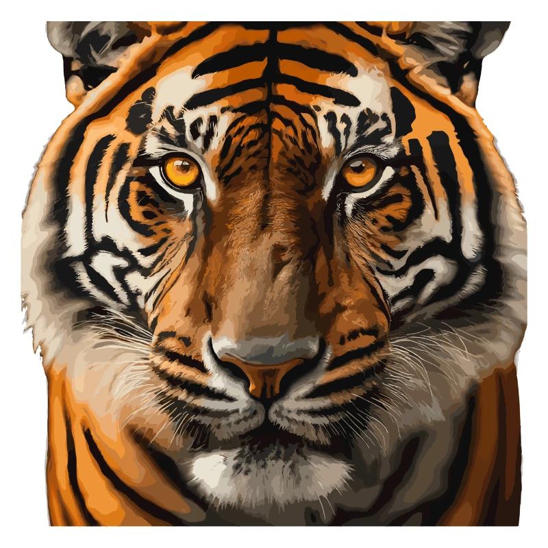 Wildtiger Portrait Kunstdruck