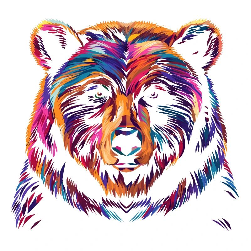 Bunte Bär Illustration