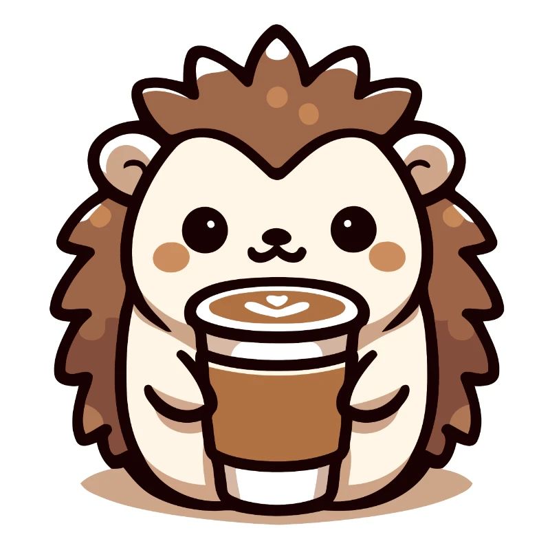 Kaffeeliebender Igel