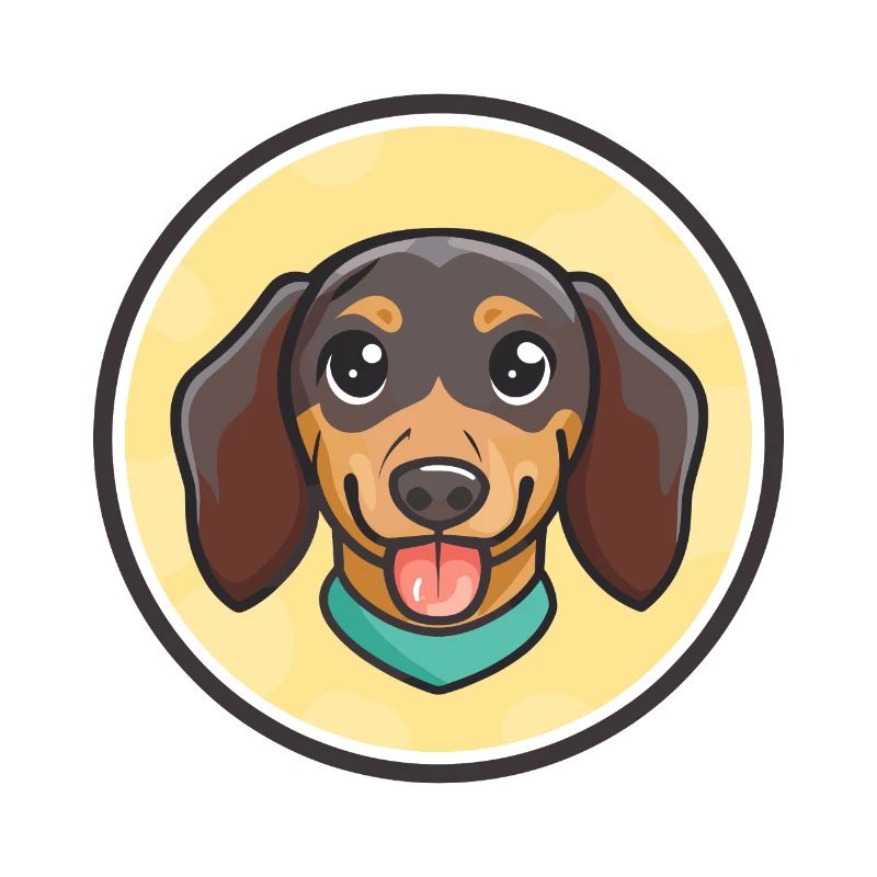 Alpenländischer Dachsbracke-Hunderasse-Cartoon Kawaii