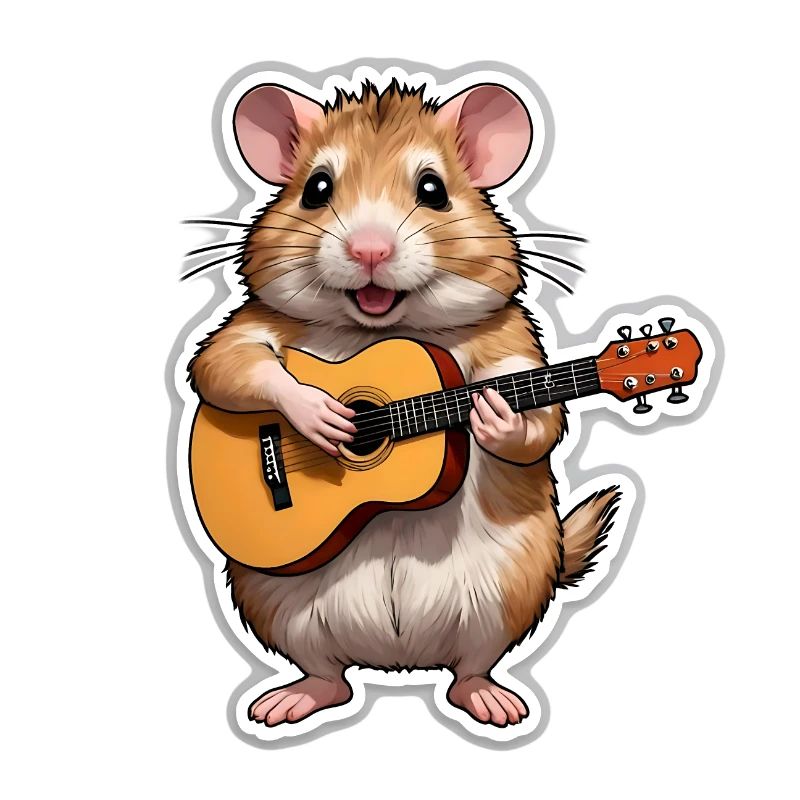 Hamster spielt Gitarre