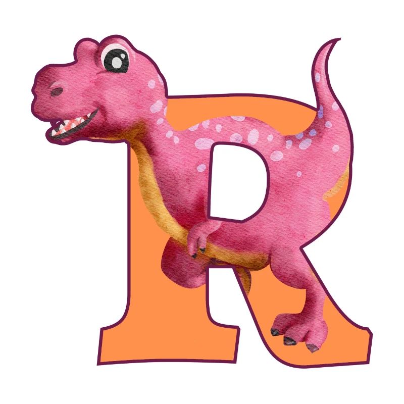 R - DINOSAURIER, Personalisierbar