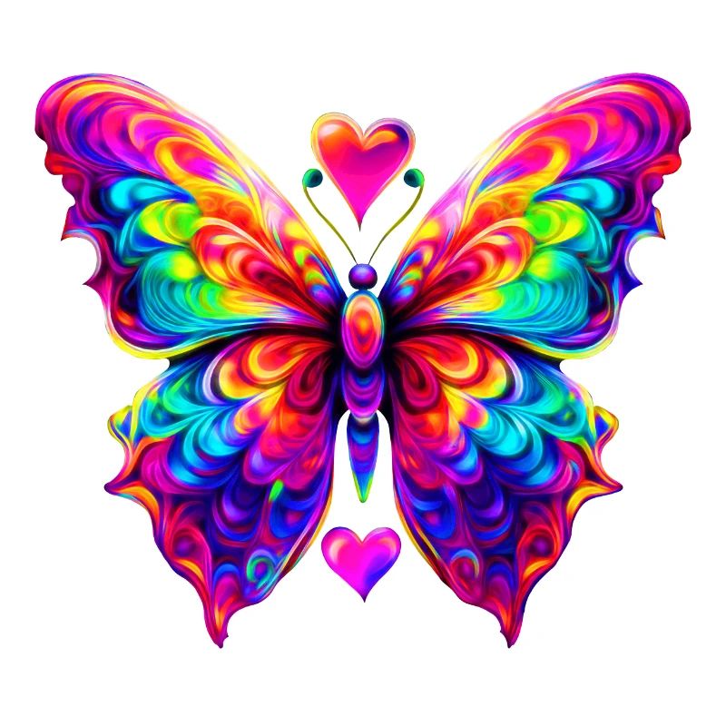 Bunter psychedelischer Schmetterling