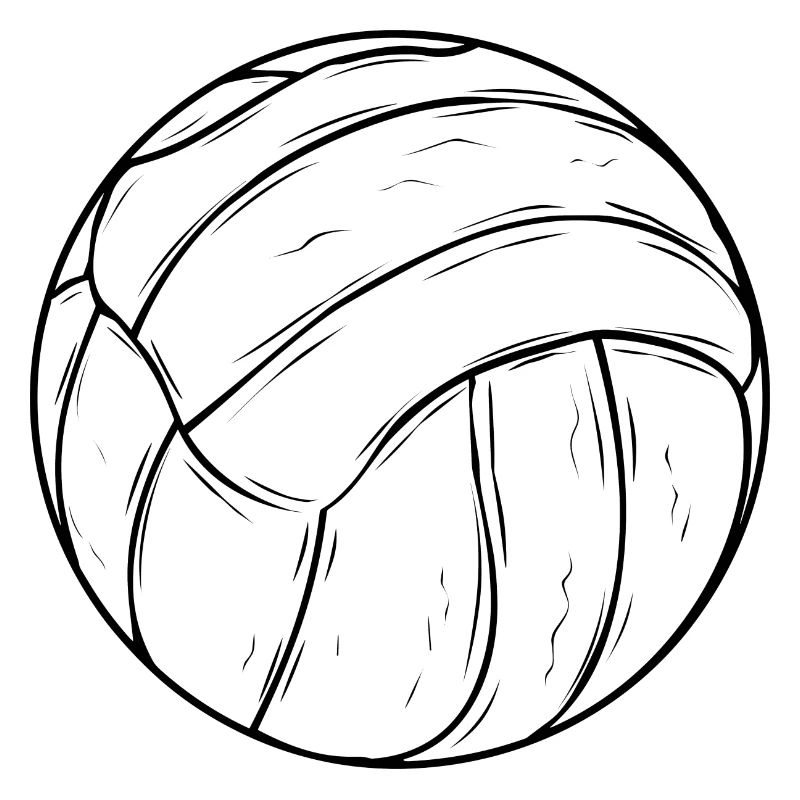 Volleyball Zeichnung