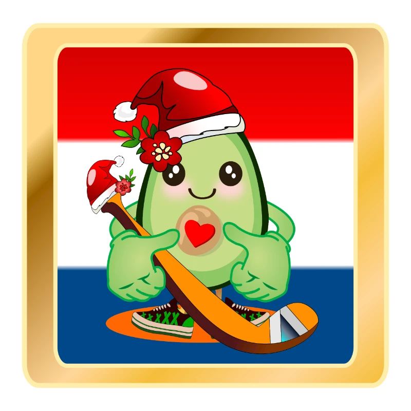 Weihnachtsgeschenke Avocado Eishockeyspieler