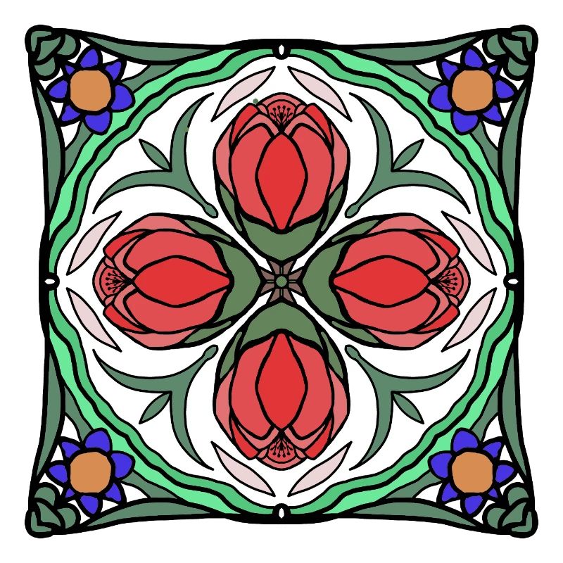 Art Déco Blüten Mandala